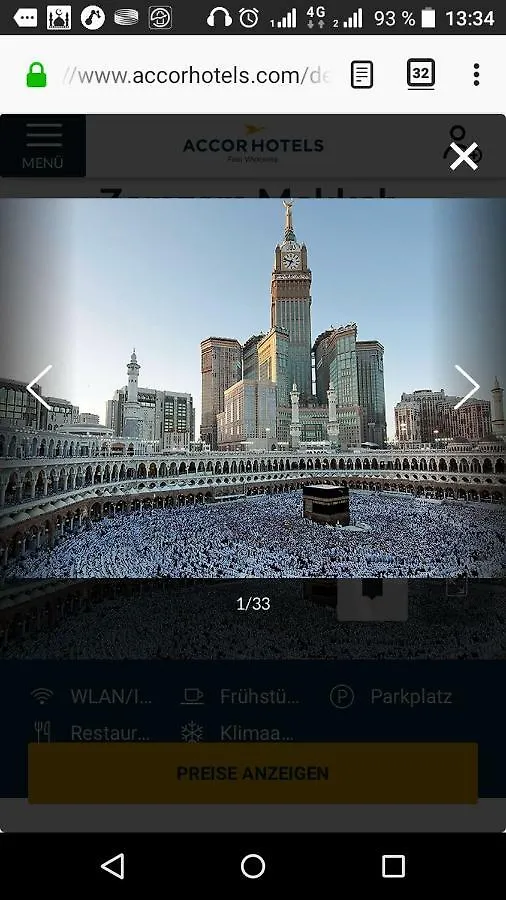 Apartment Abraj Zamzam Royal Suite Appartment/Haram-Kaaba View Mecca